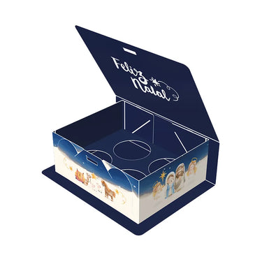 Caixa Livro Natal Cristão 04 Doces - pack 10 unidades